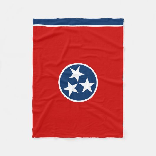 Tennessee State Flag Fleece Deken (Voorkant)