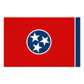 Tennessee State Flag Foto Afdruk (Voorkant)