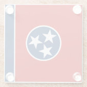 Tennessee State Flag Glazen Onderzetter (Achterkant)