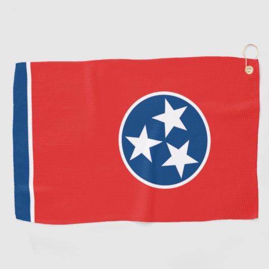 Tennessee State Flag Golf Towel Golfhanddoek (Horizontaal)