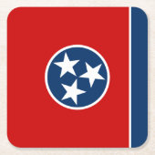 Tennessee State Flag Kartonnen Onderzetters (Voorkant)