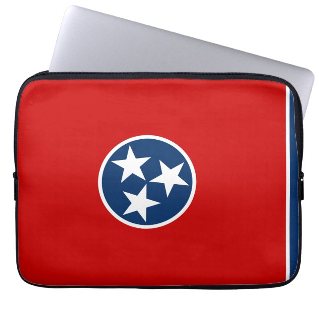 Tennessee State Flag Laptop Sleeve (Voorkant)