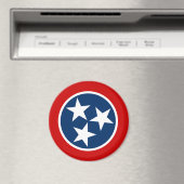 Tennessee State Flag Magneet (Insitu (Vaatwasser))