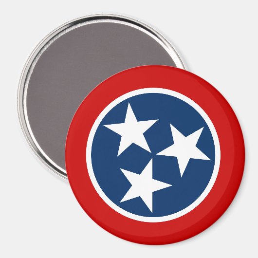 Tennessee State Flag Magneet (Voorkant / Achterkant)