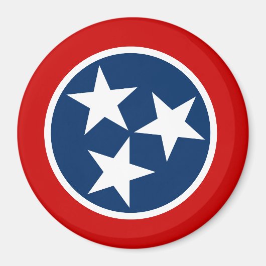 Tennessee State Flag Magneet (Voorkant)