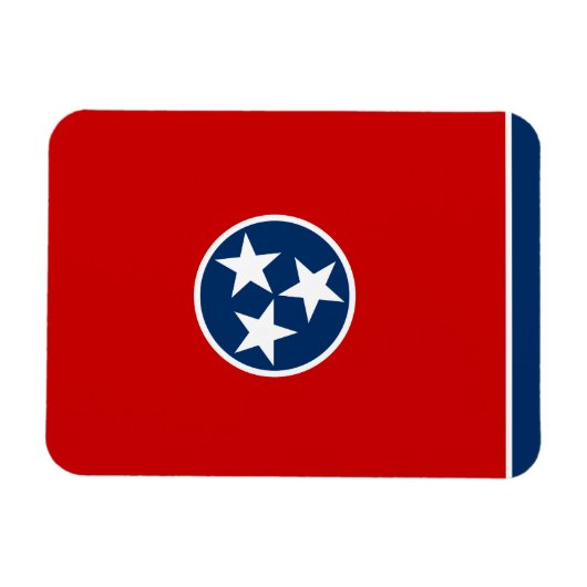 Tennessee State Flag Magneet (Horizontaal)
