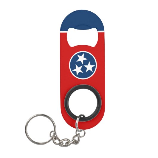 Tennessee State Flag Mini Flessenopener (Voorkant)