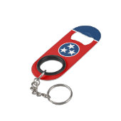 Tennessee State Flag Mini Flessenopener (Achterkant Gekanteld)