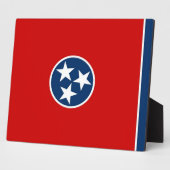 Tennessee State Flag Plaque Fotoplaat (Zijkant)