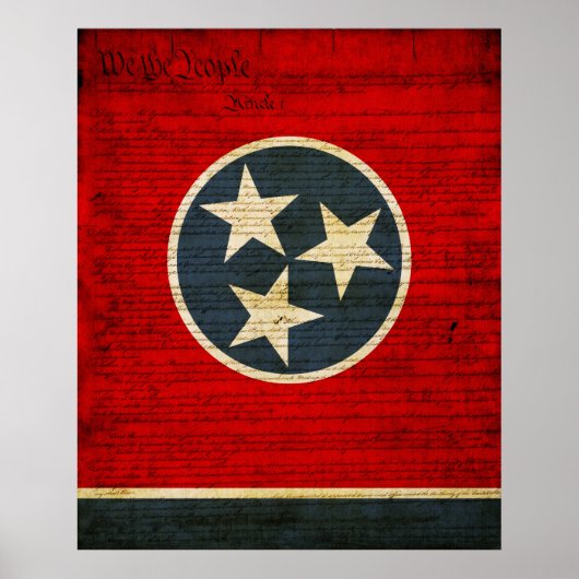 Tennessee State Flag Poster (Voorkant)