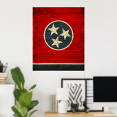 Tennessee State Flag Poster (Thuiskantoor)