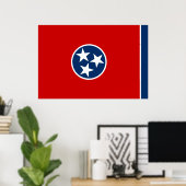 Tennessee State Flag Poster (Thuiskantoor)