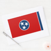 Tennessee State Flag Rechthoekige Sticker (Envelop)