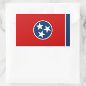 Tennessee State Flag Rechthoekige Sticker (Tas)