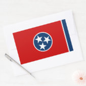 Tennessee State Flag Rechthoekige Sticker (Envelop)