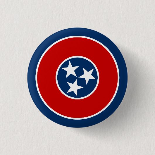 Tennessee State Flag Ronde Button 3,2 Cm (Voorkant)