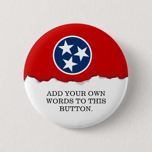 Tennessee State Flag Ronde Button 5,7 Cm (Voorkant)