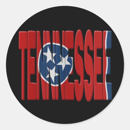 Tennessee State flag Ronde Sticker (Voorkant)