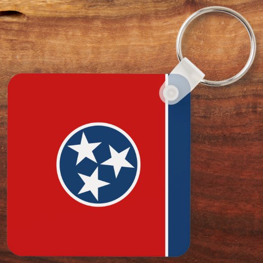 Tennessee State Flag Sleutelhanger (Achterkant)