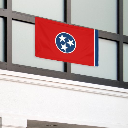 Tennessee State Flag Spandoek (Buitenkant Gebouw)