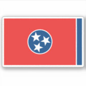Tennessee State Flag Sticker (Voorkant)