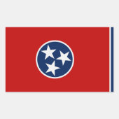 Tennessee State Flag Sticker (Voorkant)