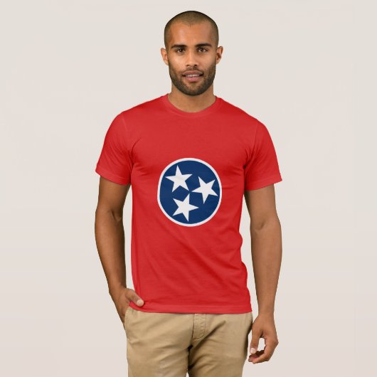 Tennessee State Flag T-shirt (Voorkant volledig)