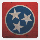 Tennessee State Flag Vierkante Sticker (Voorkant)