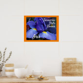 Tennessee State Flower TN Iris Poster (Keuken)