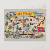 Tennessee State Map Briefkaart (Voorkant)