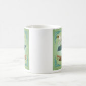 Tennessee State Map - Green Koffiemok (Center)