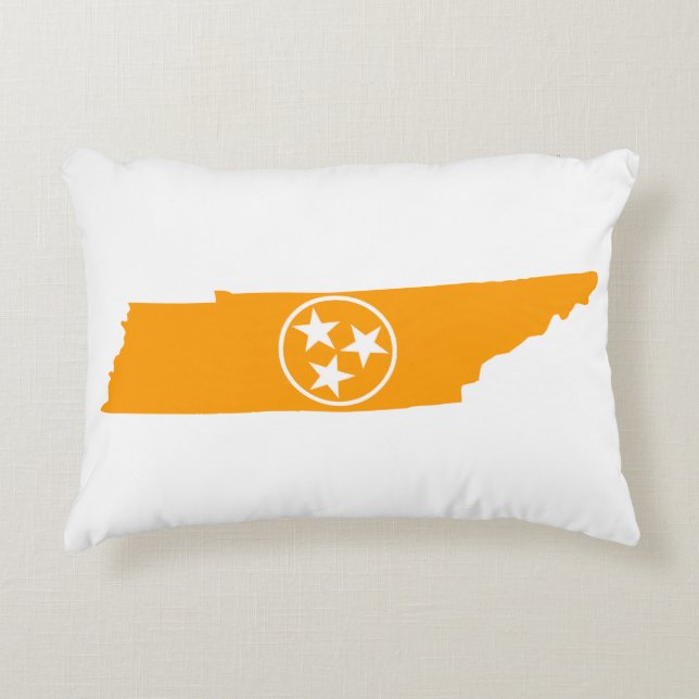 Tennessee State Oranje Decoratief Kussen (Voorkant)