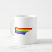 Tennessee State Pride LGBTQ Progress Pride Koffiemok (Voorkant links)