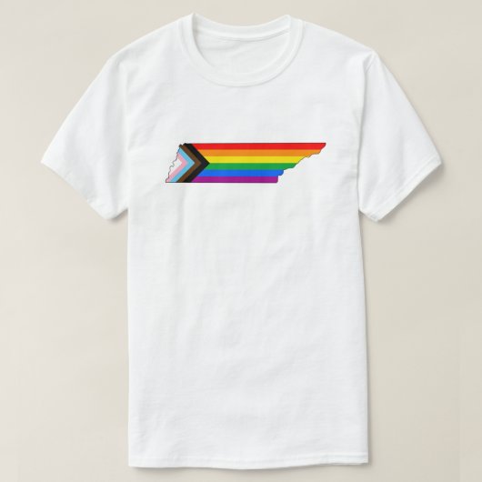 Tennessee State Pride LGBTQ Progress Pride T-shirt (Design voorkant)