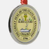 Tennessee state seal america republic metalen ornament (Rechts)