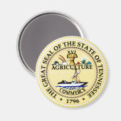 Tennessee State Seal Magneet (Voorkant / Achterkant)