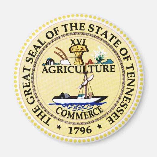 Tennessee State Seal Magneet (Voorkant)