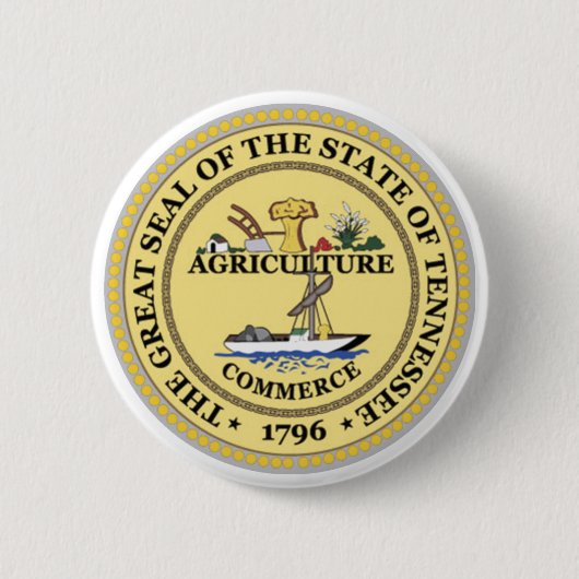 Tennessee State Seal Ronde Button 5,7 Cm (Voorkant)