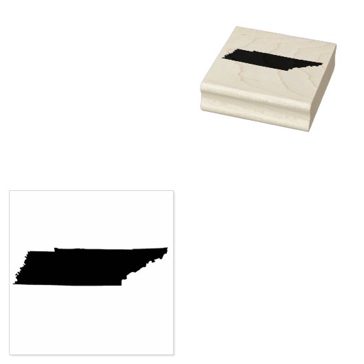 Tennessee State Solid Rubber Art Stamp Rubberstempel (Gestempeld)