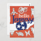 Tennessee State Symbols Volunteer State Afbeelding Briefkaart (Voorkant / Achterkant)