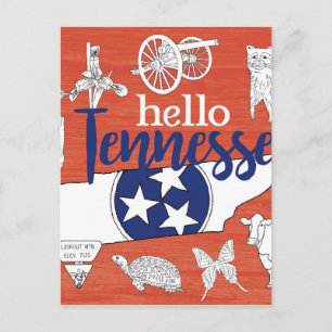 Tennessee State Symbols Volunteer State Afbeelding Briefkaart