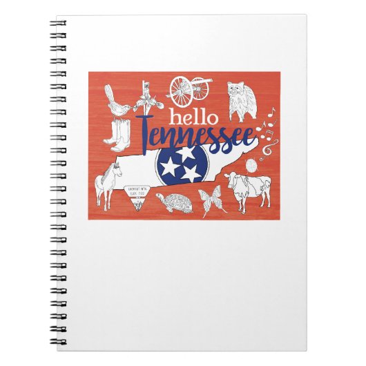 Tennessee State Symbols Volunteer State Afbeelding Notitieboek (Voorkant)