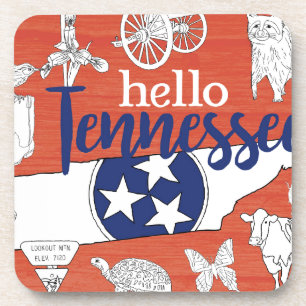 Tennessee State Symbols Volunteer State Afbeelding Onderzetter