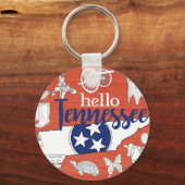 Tennessee State Symbols Volunteer State Afbeelding Sleutelhanger (Voorkant)