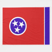 Tennessee State Vlag Print Patriot Fleece Deken (Voorkant (Horizontaal))