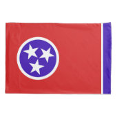 Tennessee State Vlag Print Patriot Kussensloop (Achterkant)