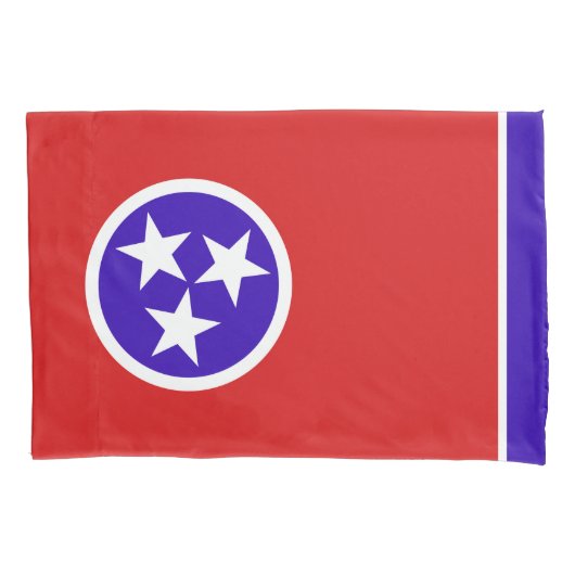 Tennessee State Vlag Print Patriot Kussensloop (Voorkant)