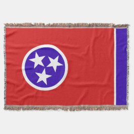 Tennessee State Vlag Print Patriottisch Deken