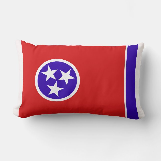 Tennessee State Vlag Print Patriottisch Kussen (Voorkant)