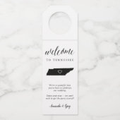 Tennessee State Wedding Welkom Flessenhanger (Voorkant)